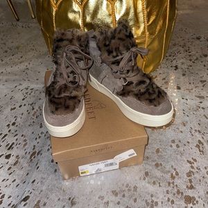 NAKED FEET “EVOLUTION” furry platform sneakers